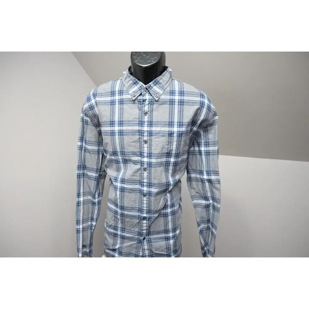 J Crew Dress Shirt Classic Fit Casual Plaid Button Up Long‎ Sleeve Mens XL